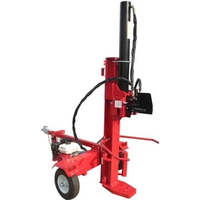 F9 Fendeuse thermique verticale 6.5cv tractable, Pression 26 Tonnes, Buche jusqu’à 105cm – Image 1